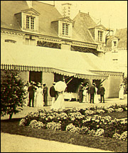 Réception au château de la Lorie en 1900